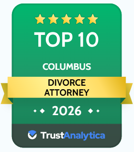 Top 10 divorce attorney badge