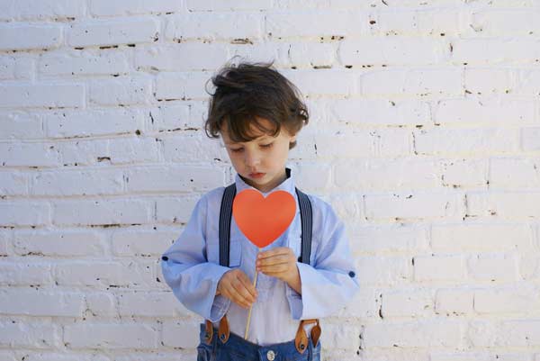 Child with heart